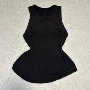 Lululemon Women Black Cotton Sculpt Tank Top